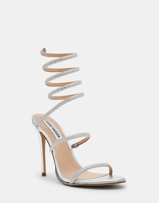 Steve Madden - Exotica-Rhs Silver Heels