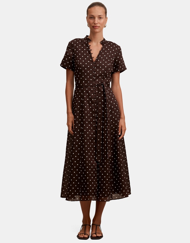 Forever New - Therese Short Sleeves Midi Dress