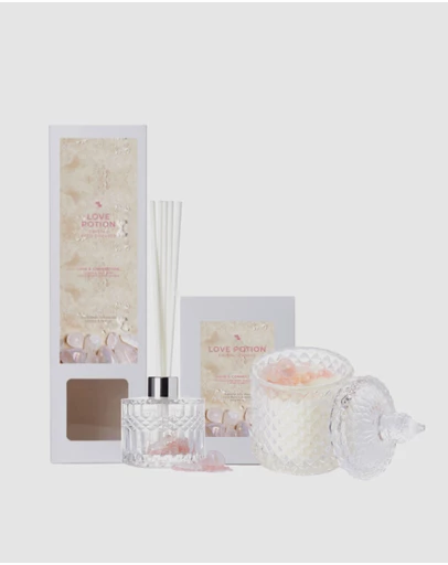 Silk Oil of Morocco - Crystal Aroma Gift Set - Love Potion