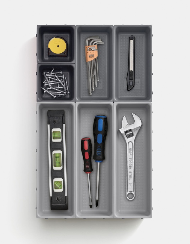 Joseph Joseph - Blox™ 7-piece Drawer Organiser Set (Grey)