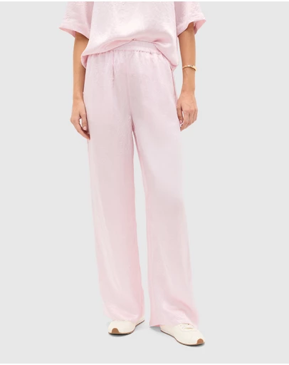 Seed Heritage - Crinkled Satin Elasticated Pant