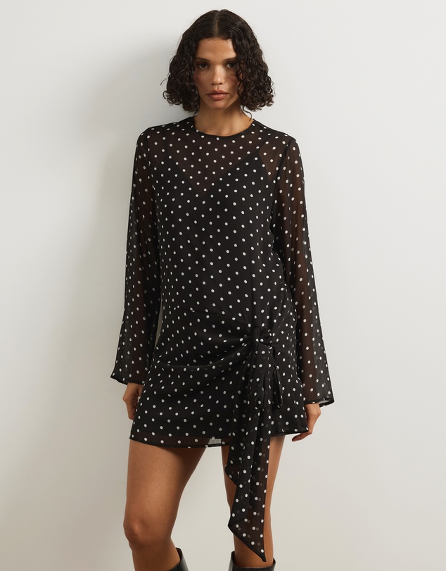 Atmos&Here - Jordi Mini Georgette Spot Dress
