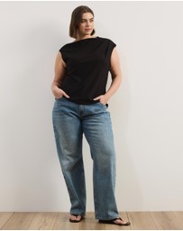 Atmos&Here Curvy - Amaris High Neckline Top
