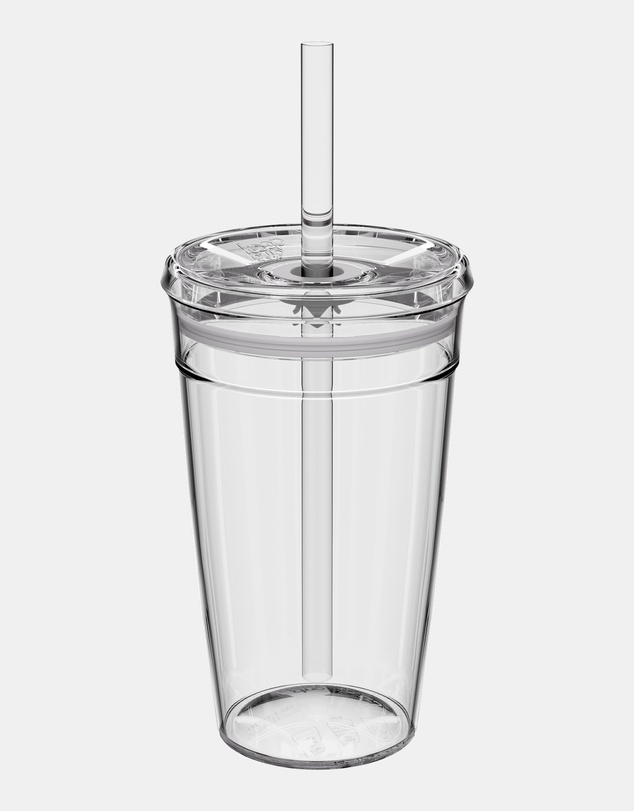 KeepCup - Original Cold Cup 16oz Reusable Coffee Cup with Straw Lid
