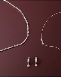 Kirstin Ash - Solace Pearl Hoops