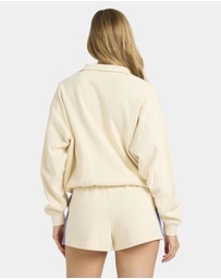 Billabong - Womens Classic Feels Half Zip Fleece Top