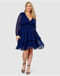 Pink Dusk by Curve Project - Shake Your Money Maker Midi Dress