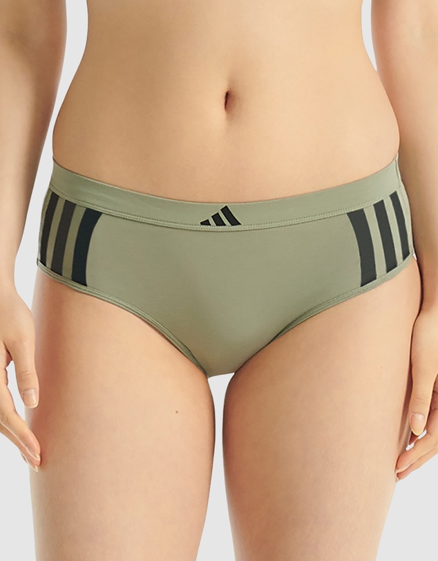 adidas Sportswear - Active Essentials Cotton 3 Stripes Hipster Brief