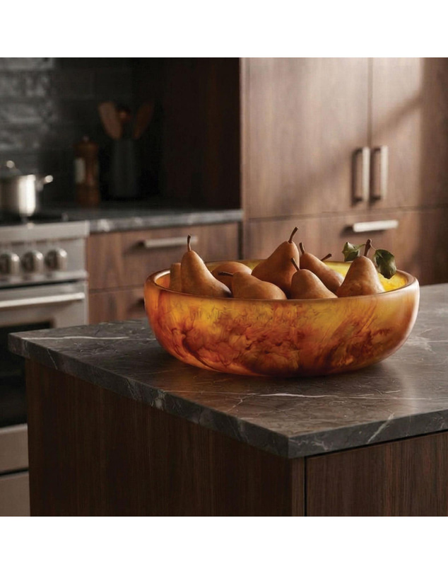 Urban Attitude - Urban Attitude GAB Extra Large Bowl 59.5 Wide by 12.5 Height - Burnt Amber
