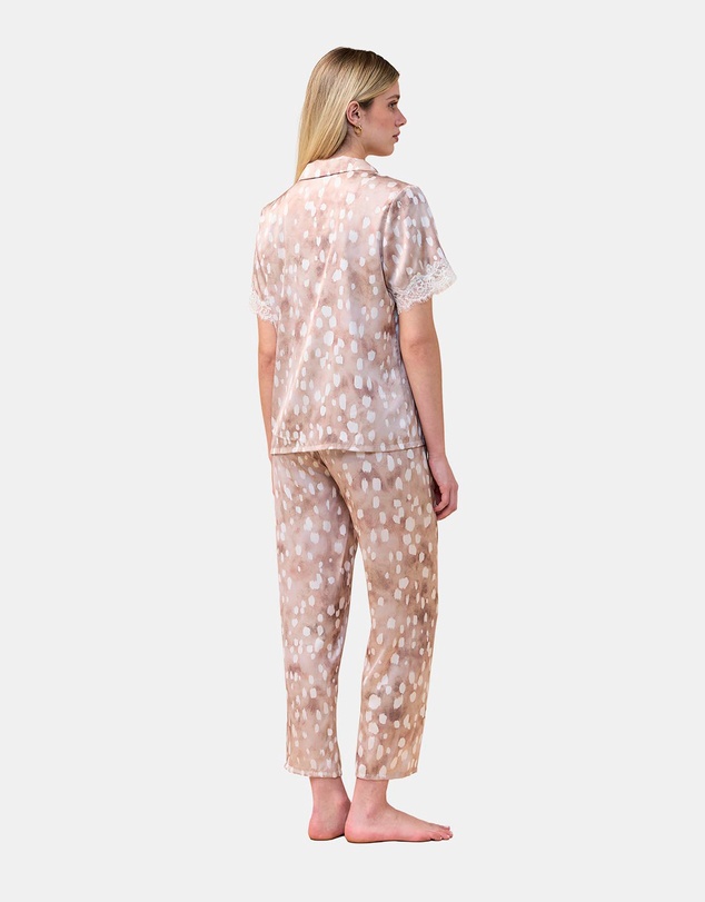 Gingerlilly - Millie Brown Spot Long PJ Set