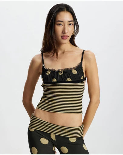 Jaded London - Lola Ruched Cami Top