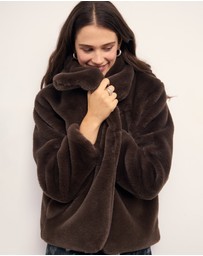 MINKPINK - Sigrid Faux Fur Coat
