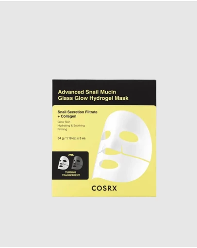 COSRX - Advanced Snail Mucin Glass Glow Hydrogel Mask CPNP Bundle (3pcs)
