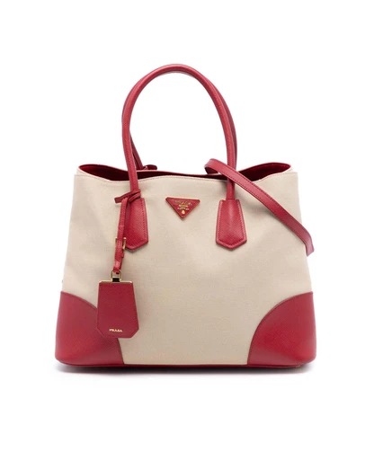 Pre-Loved by Azura Reborn - Pre-Loved Large Canapa and Saffiano Double Satchel