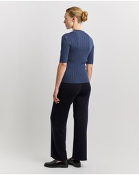 Toorallie - Variegated Rib Top