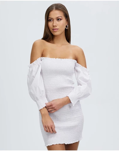 Third Form - Blur Out Off Shoulder Dress