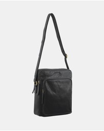Pierre Cardin - Pierre Cardin Leather Unisex Cross Body Bag