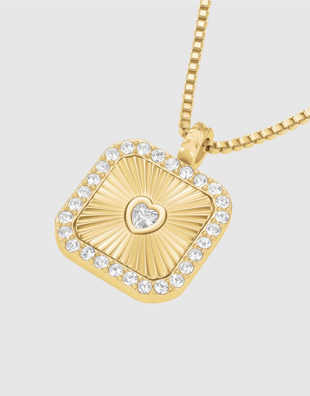 Rosefield - Heart Amulet Gold-Tone Necklace