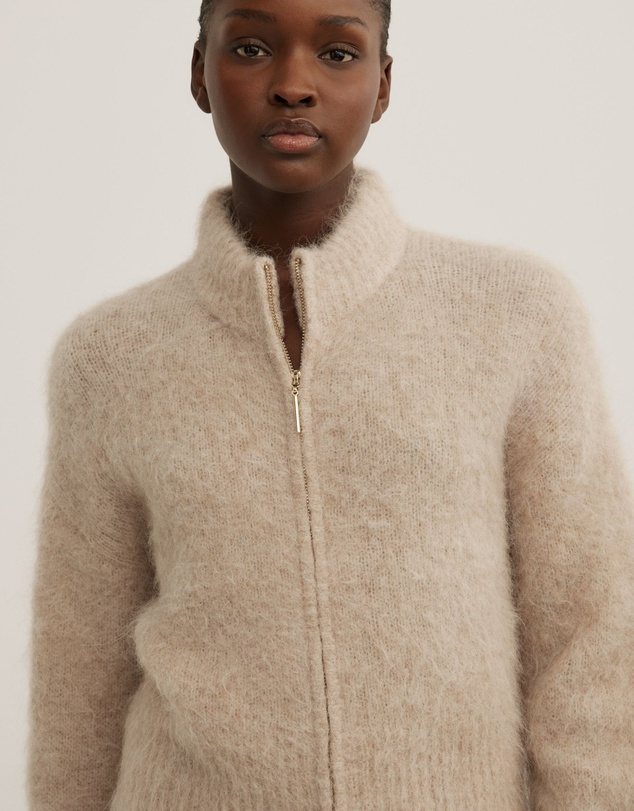 Witchery - Fluffy Funnel Bomber Jacket