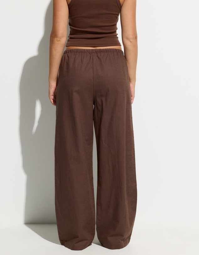 Dazie - Balmy Wave Linen Blend Beach Pants