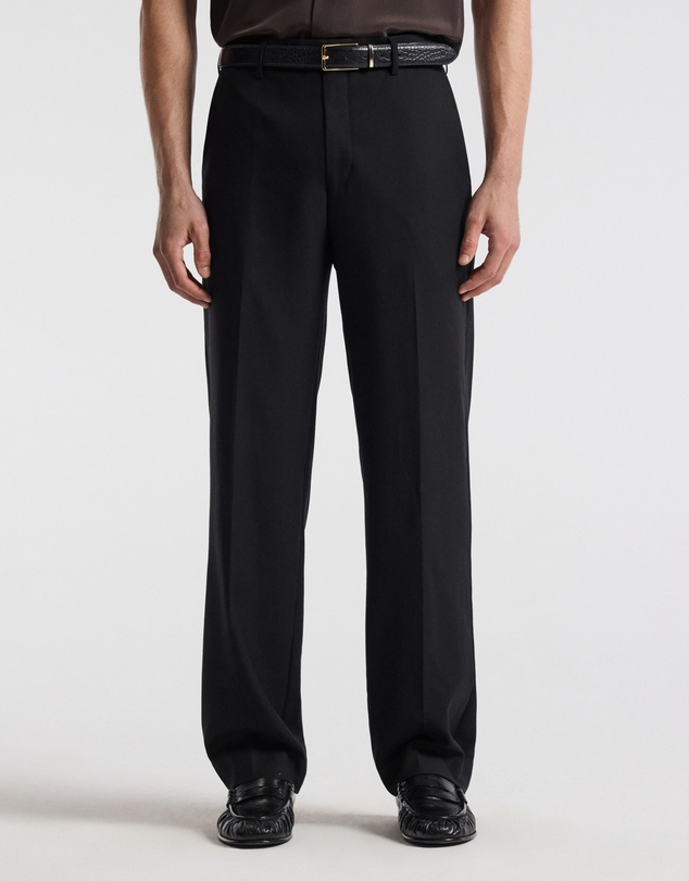 Calibre - Straight Leg Wool Pants Black