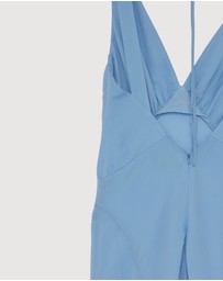 Revibe - Repaired Shona Joy Korine Plunged Maxi Dress - AU 8