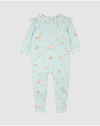 Bebe by Minihaha - Winnie Organic LS Zipsuit - Babies