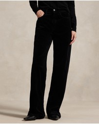 Polo Ralph Lauren - Cotton Corduroy Wide-Leg Pants - ICONIC EXCLUSIVE