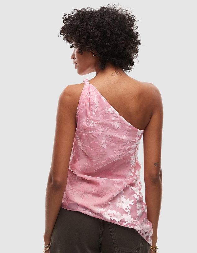 TOPSHOP - One-Shoulder Twist Sleeveless Top
