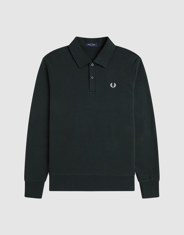 Fred Perry - Pique Collard Sweatshirt