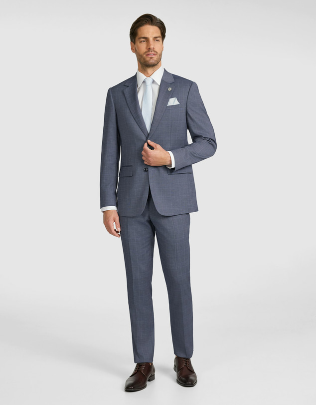 Tarocash - Delton Slim Check Suit Jacket