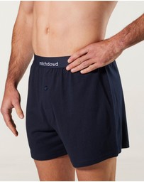 Mitch Dowd - Loose Fit Knit Boxer Shorts 3 Pack - Navy