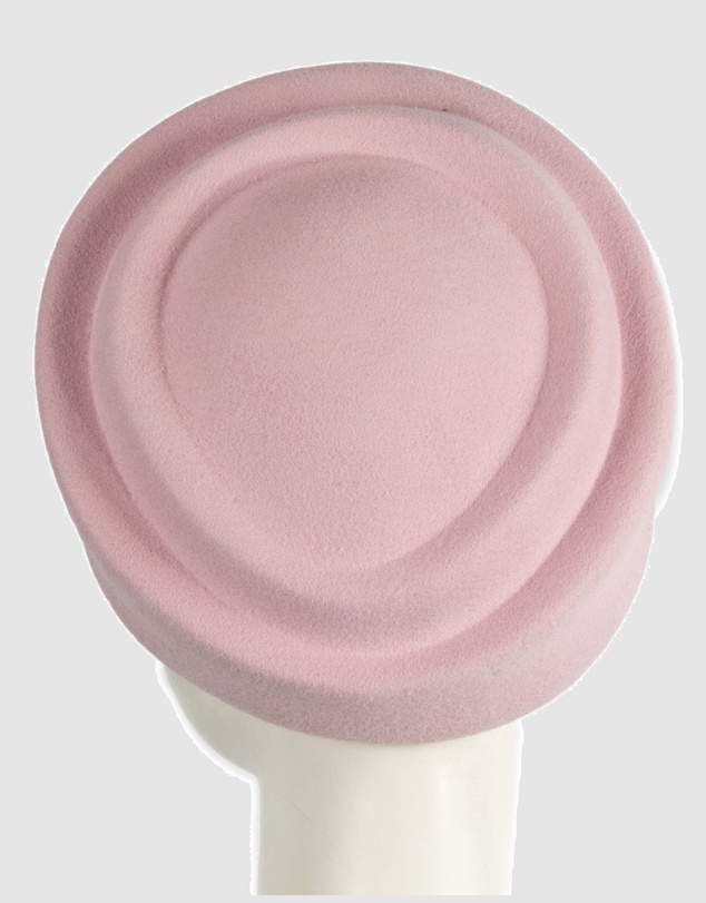 Max Alexander - Felt Pink Pillbox Hat