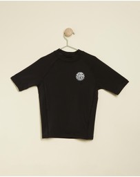 Rip Curl - Icons UV Brushed Short Sleeve Rash - Teens