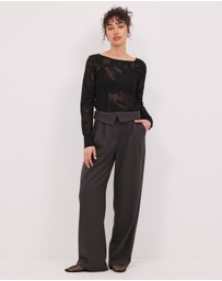 Calli - Jasmina Floral LS Knit Top