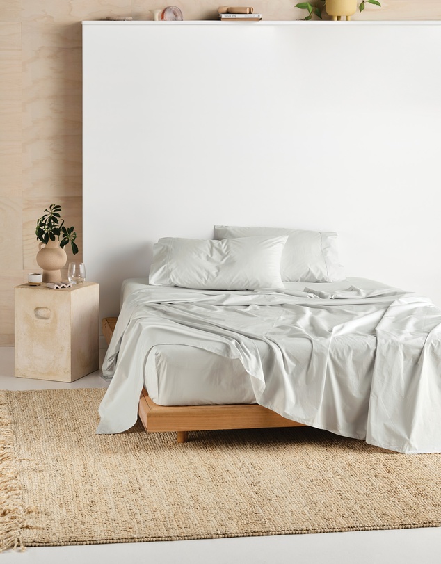 Linen House - Vienna 300TC Cotton Percale Sheet Set 50cm
