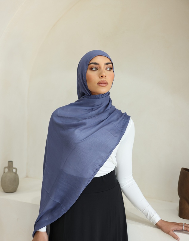 Mod Squad - Double Stitch Hijab- Denim