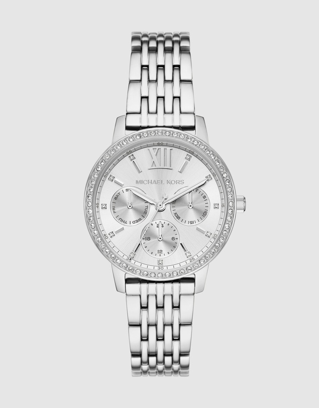 Michael Kors - Melissa Silver Tone Chronograph Watch