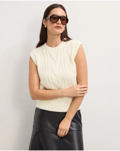 The Fated - Nickson Round Neck Knit Vest