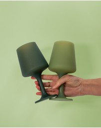 porter green - swepp | silicone unbreakable wine glasses