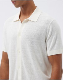 AERE - Linen Blend Knit Shirt