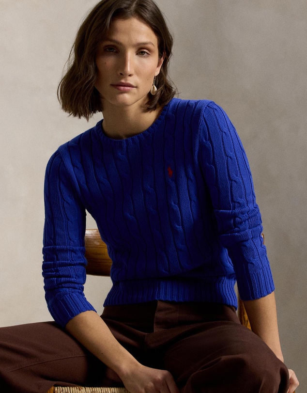 Polo Ralph Lauren - Cable-Knit Cotton Crewneck Sweater - ICONIC EXCLUSIVE
