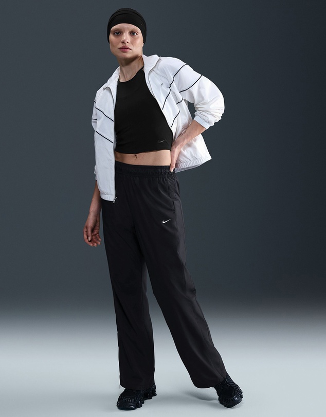 Nike - Sportswear Classic Mid-Rise Open-Hem Pants