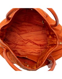 Pre-Loved by Azura Reborn - Pre-Loved Vitello Daino Trimmed Tessuto Satchel