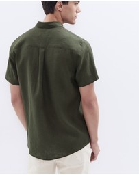 UNISON - Linen S/S Regular Fit Shirt