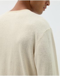 AERE - Easy Linen Blend LS Tee