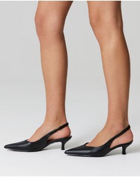 Verali - Lush Slingback Kitten Heels