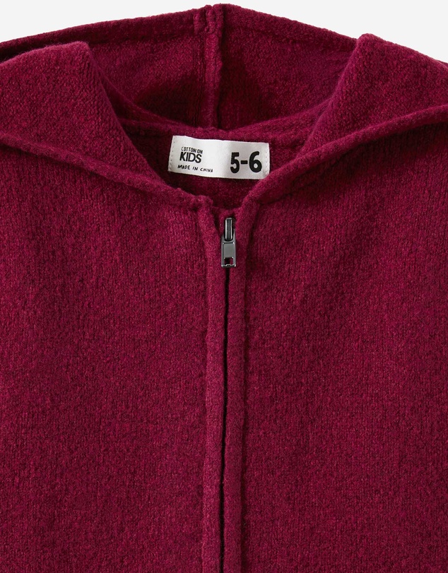 Cotton On Kids - Knitted Zip Through Hoodie