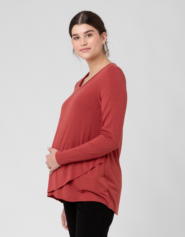 Ripe Maternity - Raw Edge Nursing Top