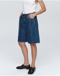 Marle - Belted Jean Shorts